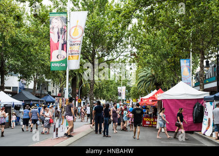 Peel Street pendant le Tamworth Country Music Festival 2017 Banque D'Images