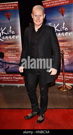 The Kite Runner appuyez sur nuit au Wyndham's Theatre, Charing Cross Road, London comprend : Rhydian Roberts Où : London, Royaume-Uni Quand : 10 Jan 2017 Credit : WENN.com Banque D'Images