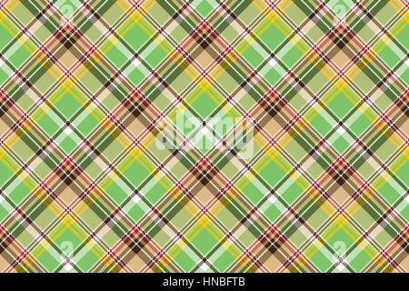 Plaid vert texture pixel couleur transparente tissu madras. Vector illustration. Illustration de Vecteur