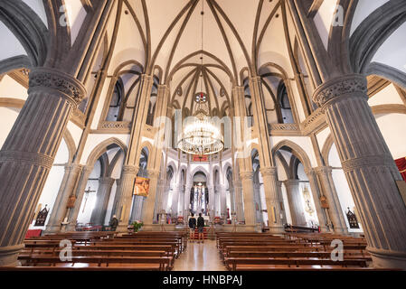 Don Carlos, l'Espagne - 29 novembre 2015 : Intérieur de Don Carlos San Juan Bautista Cathédrale sur novembre 29,2015 en Arucas, Gran Canaria, îles canaries, espagne. Banque D'Images