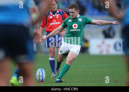 ROME, ITALIE - 11 février : Paddy Jackson en action pendant le match du Tournoi RBS des Six Nations entre l'Irlande et l'Italie au Stadio Olimpico le 11 février 2017 à Rome, Italie. Banque D'Images