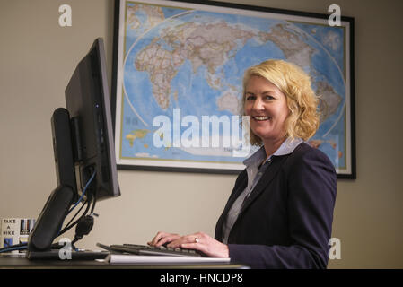 Los Angeles, Californie, USA. 23 Jan, 2017. Kathy Smith, Vice-président du tourisme international à l'HÔTEL LA Tourism Board. Ringo : crédit Chiu/ZUMA/Alamy Fil Live News Banque D'Images