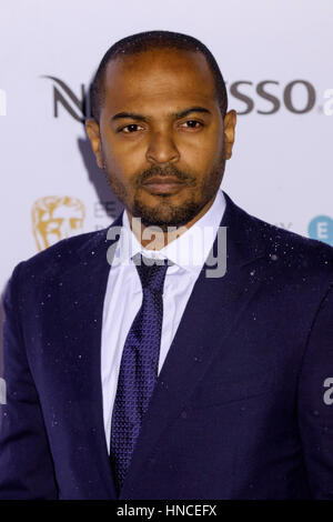 Le palais de Kensington, Londres, Royaume-Uni. Feb 11, 2017. Noel Clarke arrive à la British Academy Film Awards nominés Partie le 11/02/2017 à Kensington Palace, . Les personnes sur la photo : Noel Clarke. Credit : Julie Edwards/Alamy Live News Banque D'Images