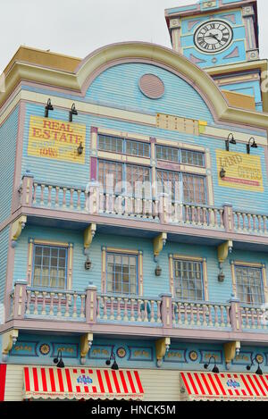 Bâtiment de scène, l'arrière-plan ou le contraste des couleurs abstraites/combinaison à Atlantic City/Boardwalk, New Jersey, USA Banque D'Images