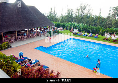 Piscine, l'Hôtel des Milles Collines, CBD, Kigali, Rwanda Banque D'Images