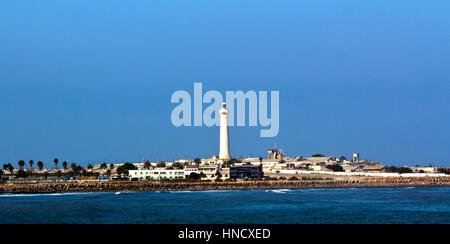 Phare d'El Hank, Casablanca, Maroc Banque D'Images