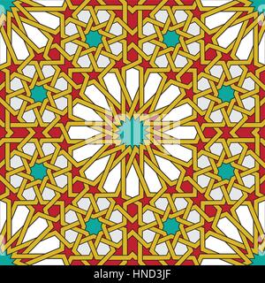 Modèle logique géométrique islamique Illustration de Vecteur