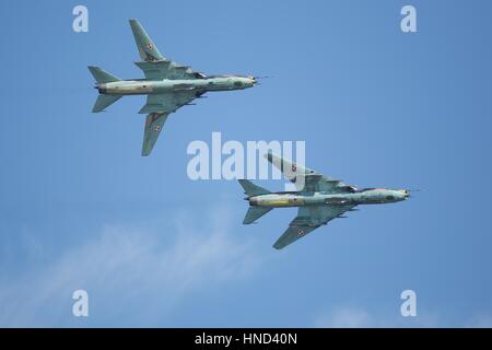 Armée de l'Air polonaise Sukhoi Su-22 Banque D'Images