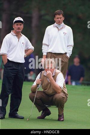 COLIN MONTGOMERY & Nick Faldo Ryder Cup 1995 OAK HILLS 21 Septembre 1995 Banque D'Images