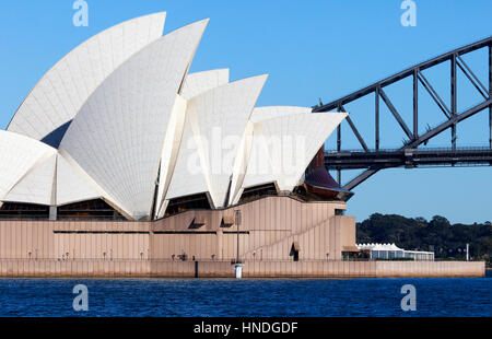 Opéra de Sydney et le Harbour Bridge, Sydney, Australie Banque D'Images