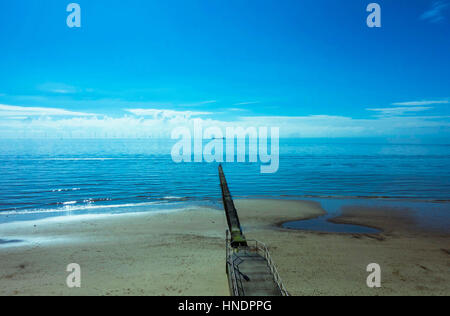 Gunfleet Sands parc éolien offshore Clacton On Sea Essex UK Banque D'Images