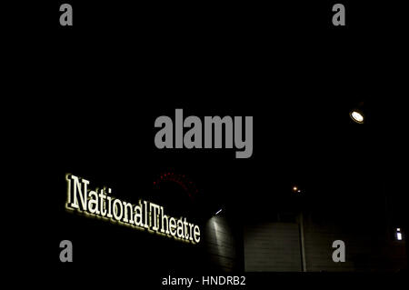 Théâtre National sign Banque D'Images