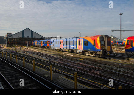 South West Trains à Clapham Junction Banque D'Images