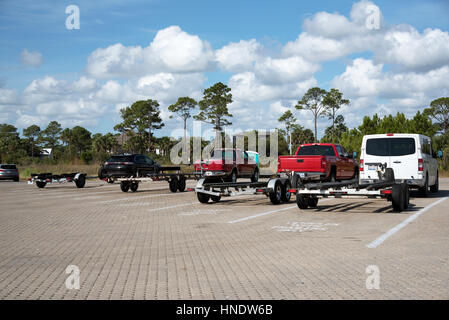 Boat trailer park au point Boggy Atterrissage à Orange Beach Florida USA Banque D'Images