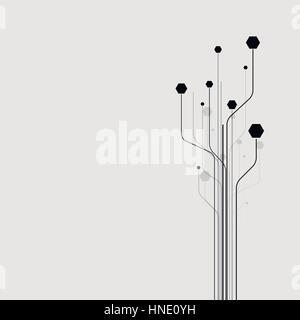 Arrière-plan de la technologie et de la science Illustration de Vecteur