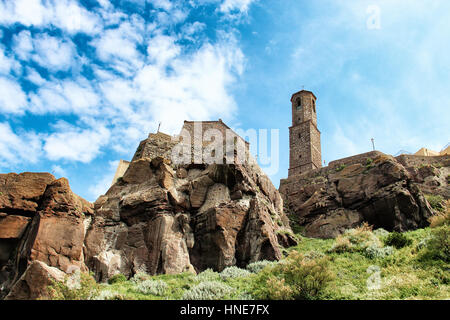 Cathédrale de Saint Anthony (Sant' Antonio Abate) à Castelsardo, Sardaigne, Italie Banque D'Images