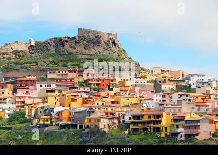 Ville médiévale de Castelsardo en Sardaigne, Italie Banque D'Images