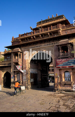 Gate de Sardar market,Jodhpur, Rajasthan, India Banque D'Images