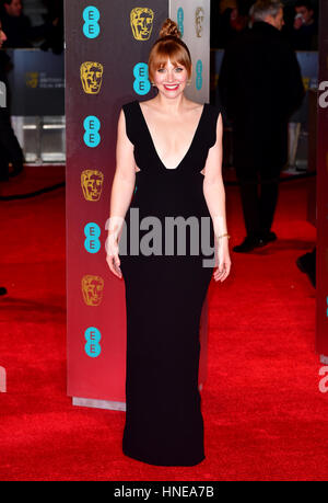 Bryce Dallas Howard assistant à l'EE British Academy Film Awards s'est tenue au Royal Albert Hall, Kensington Gore, Kensington, Londres. Banque D'Images