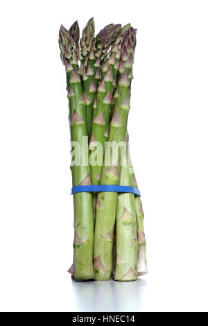 Close up of asparagus on white background Banque D'Images