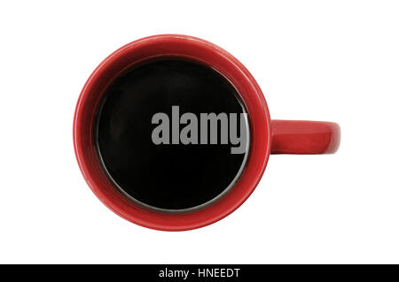 Tasse de café isolé sur fond blanc Banque D'Images