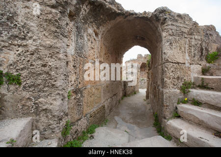 Archway à Antonine Thermae, Tunis, Tunisie Banque D'Images