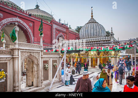 Hazrat Nizamuddin Dargah, Delhi, Inde Banque D'Images