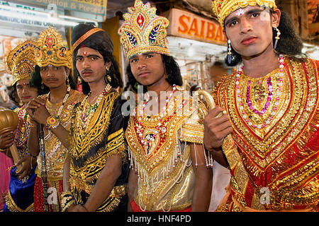 Festival de Gangaur,défilé,pushkar, Rajasthan, India Banque D'Images