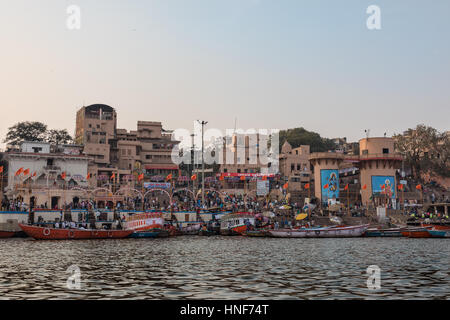 04/02/2017. Varanasi, Inde. Légende photo : Rob Pinney Banque D'Images