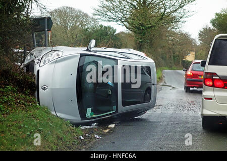 Un accident de la route Banque D'Images