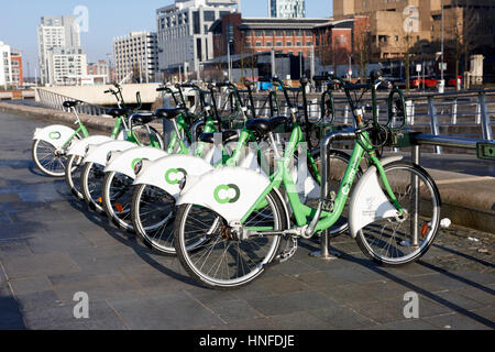 Citybike liverpool location de vélos régime pierhead uk Banque D'Images