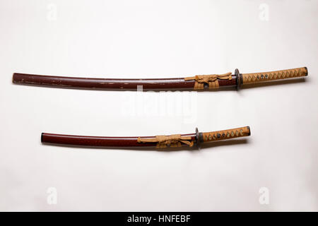 Des sabres de samouraï japonais Banque D'Images