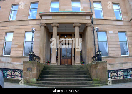 Sir William Burrell house, Burrell House, 8 Great Western Terrace, Glasgow G12 0UP. Banque D'Images