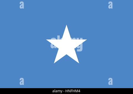 Vecteur officiel drapeau de la Somalie . République fédérale de Somalie . Illustration de Vecteur