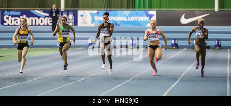 11.02.2017. EIS, Sheffield, Angleterre. Les essais de l'équipe de l'Athlétisme en 2017. Banque D'Images