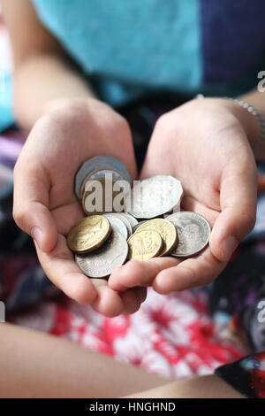 Close up image of Australian coins Banque D'Images