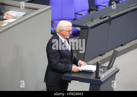 Berlin, Allemagne. 12 Février, 2017. Frank-Walter Steinmeier est choisi le président fédéral. Credit : PACIFIC PRESS/Alamy Live News Banque D'Images