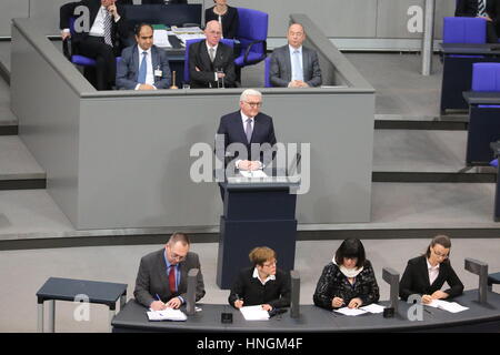 Berlin, Allemagne. 12 Février, 2017. Frank-Walter Steinmeier est choisi le président fédéral. Credit : PACIFIC PRESS/Alamy Live News Banque D'Images