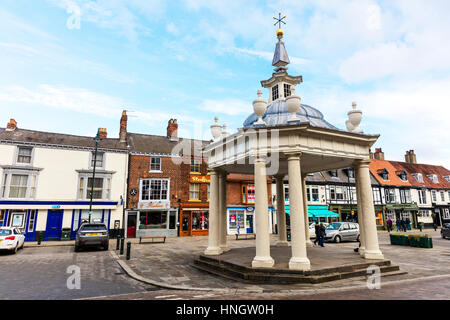 Le centre-ville de Beverley East Riding Yorkshire UK Angleterre Beverley cross marché kiosque centre ville Banque D'Images