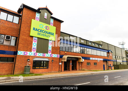Beverley Hippodrome Yorkshire cours course de chevaux course de chevaux en Angleterre Royaume-uni Royaume-uni cours d'édicule. Banque D'Images