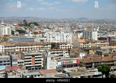 Vue sur Antananarivo, Madagascar Banque D'Images