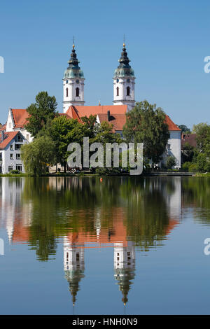 L'église paroissiale de Saint Pierre, Bad Waldsee, Bade-Wurtemberg, Allemagne Banque D'Images