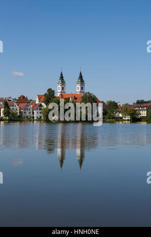 L'église paroissiale de Saint Pierre, Bad Waldsee, Bade-Wurtemberg, Allemagne Banque D'Images