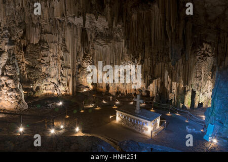 Grotte de Melidoni, grotte, Melidoni, Crète, Grèce Banque D'Images