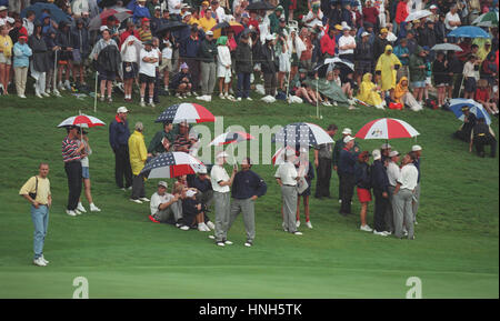 AMERICAN GOLF RYDER CUP SPECTATEURS VALDERRAMA EN ESPAGNE 28 Septembre 1997 Banque D'Images