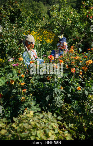 Puits d'épouvantails dans les jardins du Palais de l'Évêque Banque D'Images