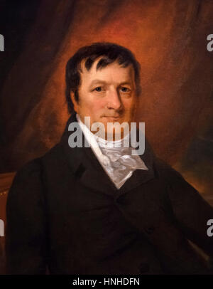 John Jacob Astor (1763-1848), l'homme allemand, qui fut le premier multi-millionnaire en Amérique. Portrait par John Wesley Jarvis, huile sur toile, c.1825. Banque D'Images