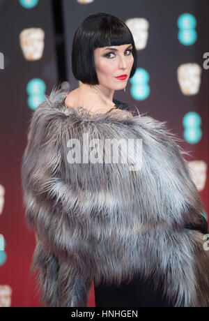 Londres, Royaume-Uni. 12 Février, 2017. L'actrice Diane Keaton arrive à l'EE British Academy Film Awards, BAFTA Awards, au Royal Albert Hall à Londres, Angleterre, Grande-Bretagne, le 12 février 2017. Photo : Hubert Boesl - AUCUN FIL SERVICE - Photo : Hubert Boesl/dpa/Alamy Live News Banque D'Images