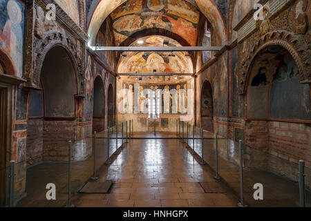 ISTANBUL, TURQUIE - le 23 décembre 2015 : l'intérieur de l'église de Chora Banque D'Images