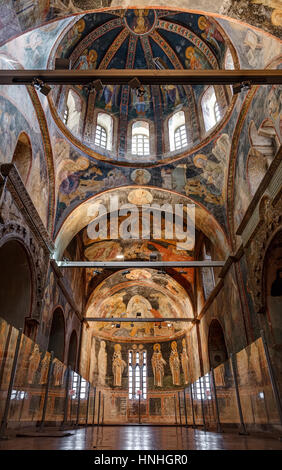 ISTANBUL, TURQUIE - le 23 décembre 2015 : l'intérieur de l'église de Chora Banque D'Images